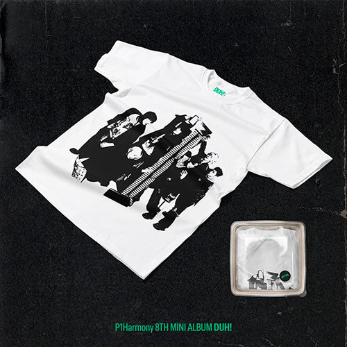 P1Harmony - 8th Mini Album : DUH! (MD/Plain White T Ver)