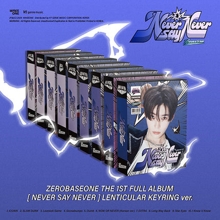 ZEROBASEONE - 1st Full Album : NEVER SAY NEVER (LENTICULAR KEYRING Ver)