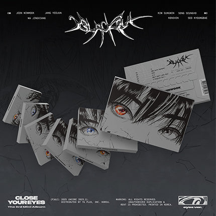 CLOSE YOUR EYES - 3rd Mini Album : blackout (eyes Ver)