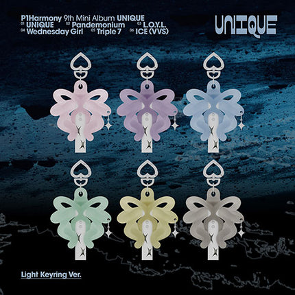 P1Harmony - 9th Mini Album : UNIQUE (Light Keyring Ver)