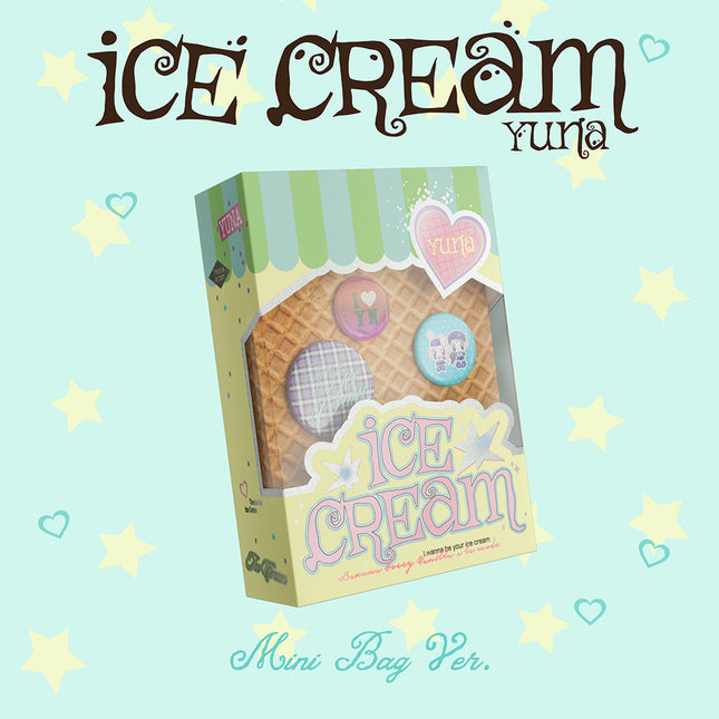 ITZY YUNA - 1st Mini Album : Ice Cream (BAG Ver)(MD Ver)