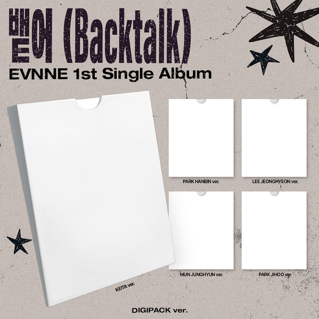 EVNNE - Backtalk 뱉어 1st Single Album DIGIPACK Ver