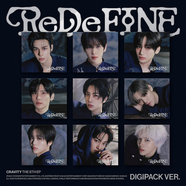 CRAVITY - ReDeFINE 8th Mini Album DIGIPACK Ver (Limited Edition)