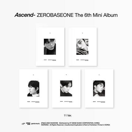 ZEROBASEONE - Ascend- 6th Mini Album 11 Ver. Member Selection Ver