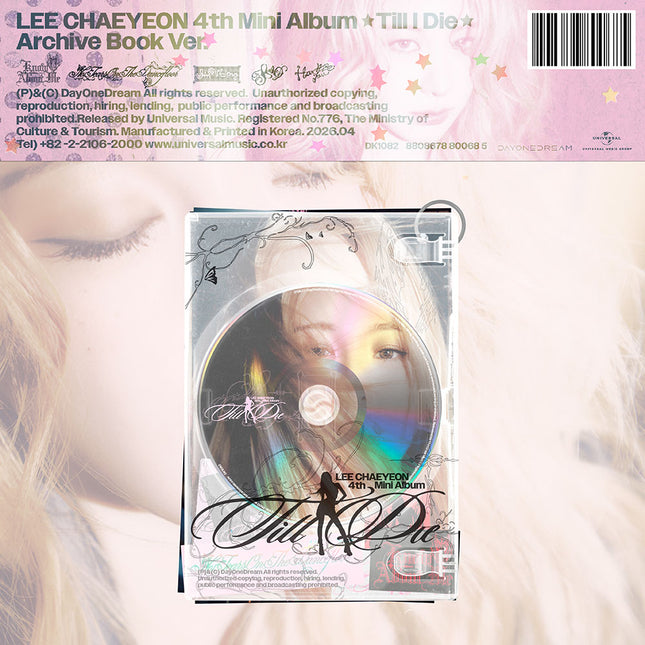 LEE CHAEYEON - Till I Die 4th Mini Album Archive Book Ver