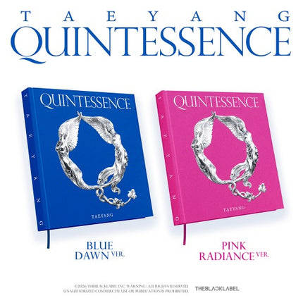 TAEYANG - QUINTESSENCE 4th Studio Album ( BLUE DAWN Ver / PINK RADIANCE Ver )