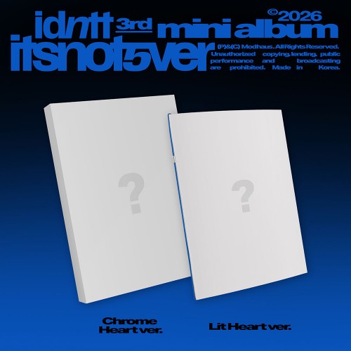 idntt - itsnotover 3rd Mini Album Photobook Ver. (Chrome Heart / Lit Heart / Set)