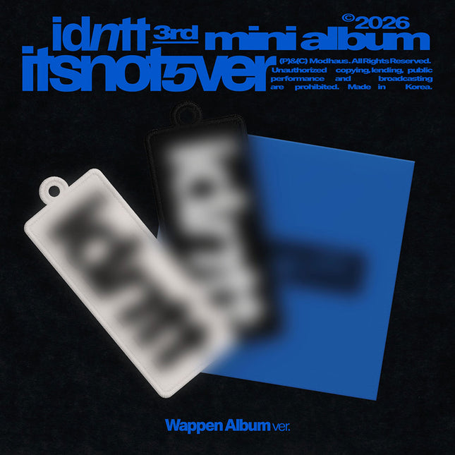 idntt - itsnotover 3rd Mini Album Wappen Album Ver.