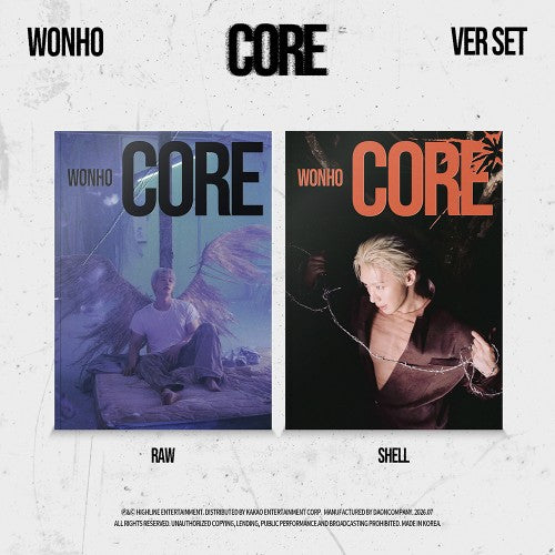 WONHO - CORE EP Album Photobook Ver (Raw / Shell / Set Ver)
