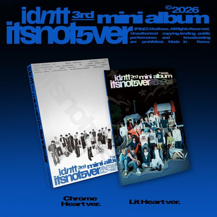 idntt - itsnotover 3rd Mini Album Photobook Ver. (Chrome Heart / Lit Heart / Set)