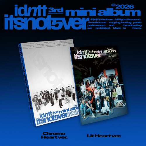 idntt - itsnotover 3rd Mini Album Photobook Ver. (Chrome Heart / Lit Heart / Set)