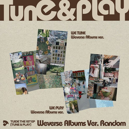 [SET] TUIDE - TUNE & PLAY 1st EP Album 2 Photobook Ver + 2 WEVERSE ALBUMS