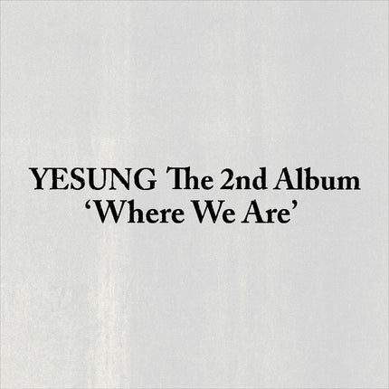 Super junior YESUNG - Where We Are 2nd Full Album QR Ver. (Smart Album)