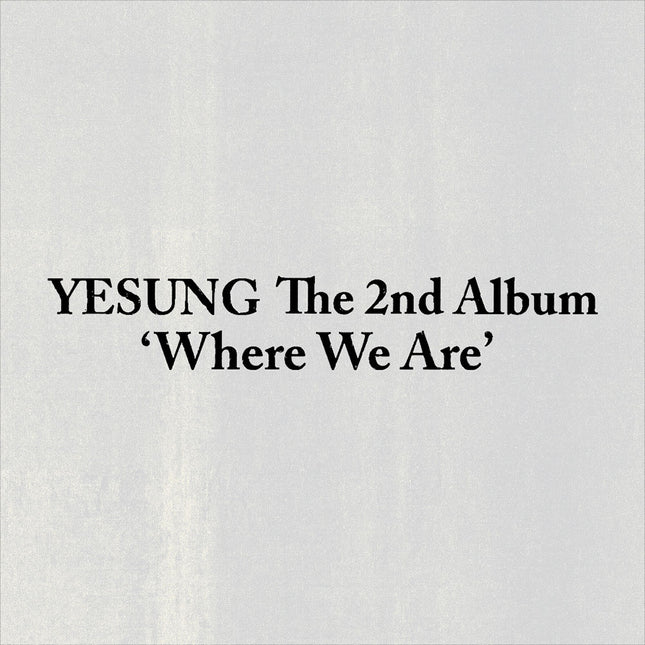 [SET] Super junior YESUNG - Where We Are 2nd Full Album 3 Photobook + SMini + QR Ver.