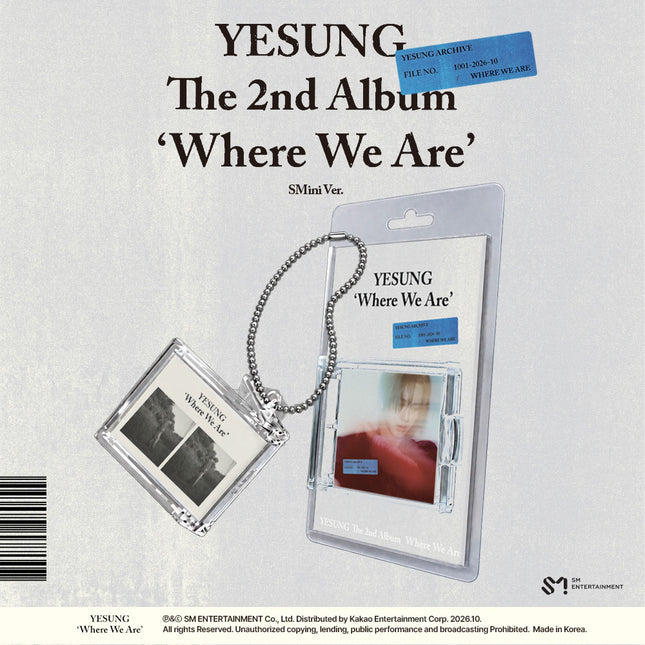 Super junior YESUNG - Where We Are 2nd Full Album SMini Ver. (Smart Album)