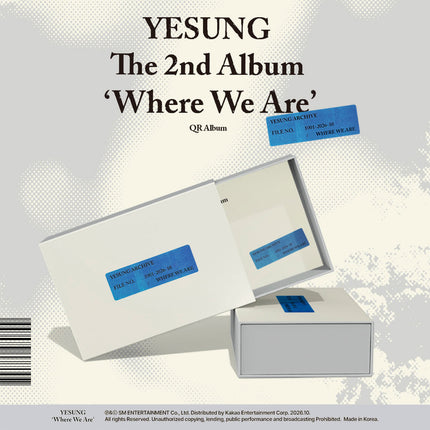 Super junior YESUNG - Where We Are 2nd Full Album QR Ver. (Smart Album)