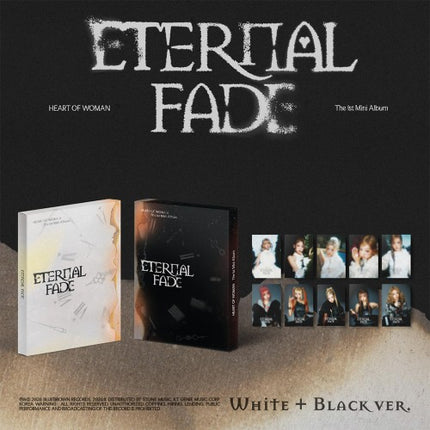 HEART OF WOMAN - ETERNAL FADE 1st Mini Album (White / Black  / Set Ver)