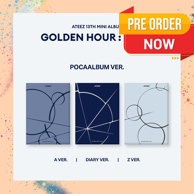 [POB] ATEEZ - 13th Mini Album : GOLDEN HOUR : Part.4 (POCAALBUM Ver)
