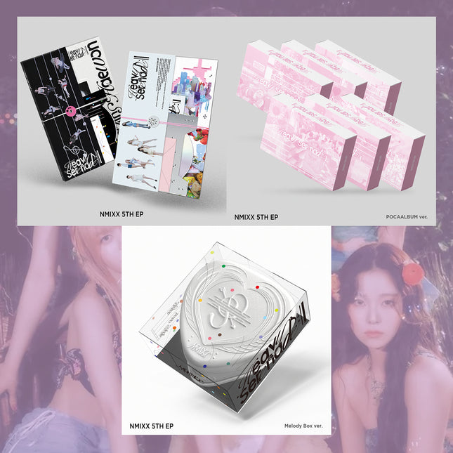 [SET] NMIXX - Heavy Seren 5th EP Ablum ALL SET (2Photobook + 6POCAALBUM + Melody Box Ver)
