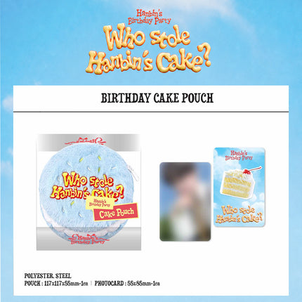 ZEROBASEONE SUNG HANBIN - Who stole Hanbin's Cake? Birthday Cake Pouch + Photocard