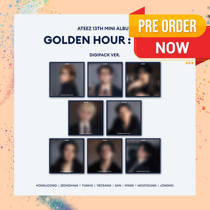 [POB] ATEEZ - 13th Mini Album : GOLDEN HOUR : Part.4 (DIGIPACK Ver)