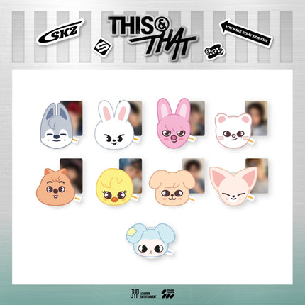 Stray Kids - [THIS & THAT] POP-UP STORE MD SKZOO PLUSH MAGNETIC HOLDER + Photocard Set