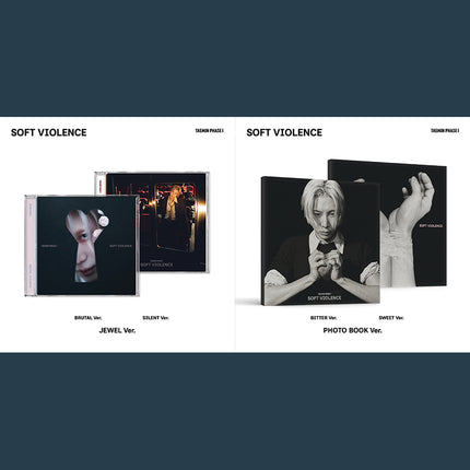 [SET] SHINee TAEMIN - PHASE I : Soft Violence 2 Photobook + 2 JEWEL ALL Set.