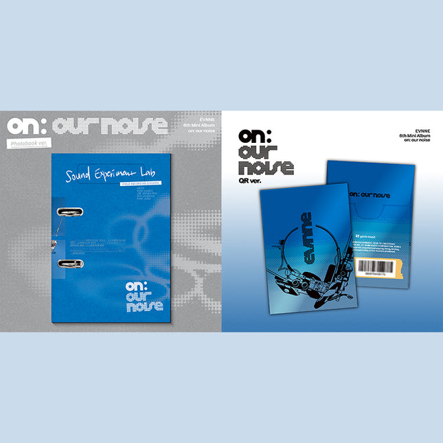 [SET] EVNNE - on: our noise 6th Mini Album Photobook Ver + QR Ver.