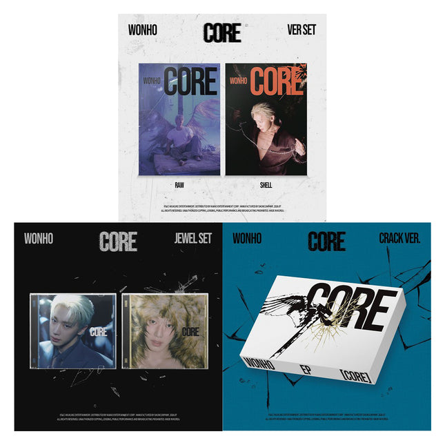 [SET] WONHO CORE EP Album 2Ver Photobook + 2Ver Jewel + Crack Ver.