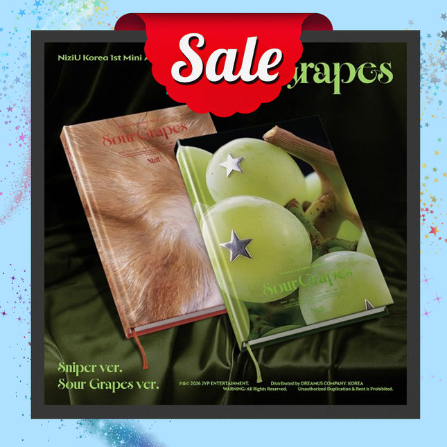 [SALE] NiziU - Sour Grapes 1st Mini Album Photobook Ver (Sniper / Sour Grapes / Set Ver)