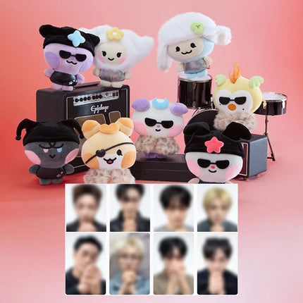 ATEEZ - MIGHTEEZ Rock The Stage Official Pop Star Plush Doll Keyring + Photocard