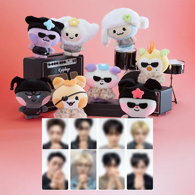 ATEEZ - MIGHTEEZ Rock The Stage Official Pop Star Plush Doll Keyring + Photocard