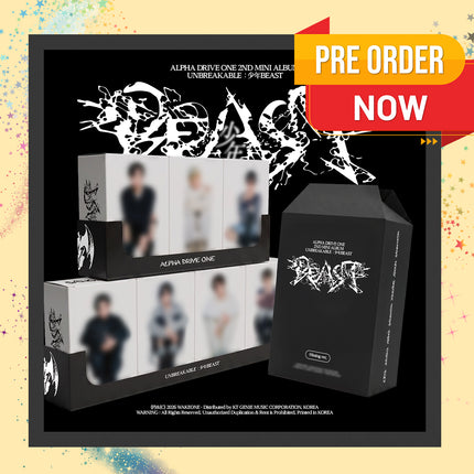 [POB] ALPHA DRIVE ONE - UNBREAKABLE : 少年BEAST 2nd Mini album Hissing Ver. (Member Selection)