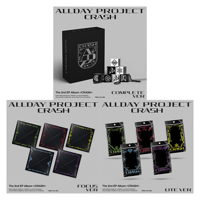 [SET] ALLDAY PROJECT - CRASH 4th Mini Album COMPLETE + 5 LITE + 5 FOCUS ALL Set Ver.