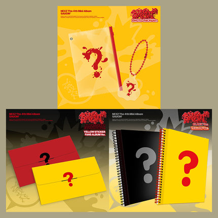 [SET] NEXZ - SAUCIN 4th Mini Album 2 Photobook + Photo Pack + 2 Sticker FANS ALBUM Ver.