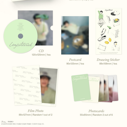 DAY6 WONPIL - 1st Mini Album: Unfiltered (Book Pouch Ver.)