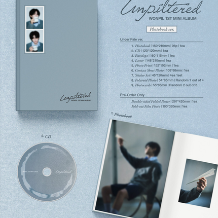 DAY6 WONPIL - 1st Mini Album: Unfiltered (Photobook Ver.)