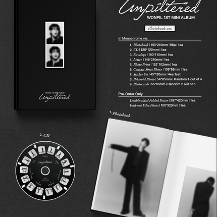 DAY6 WONPIL - 1st Mini Album: Unfiltered (Photobook Ver.)