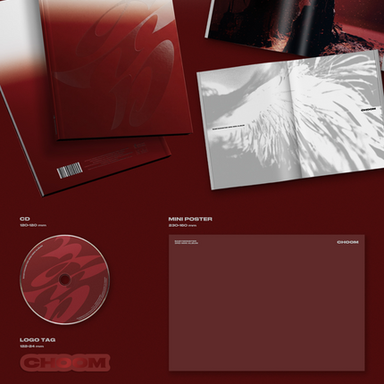 [POB] BABYMONSTER - CHOOM 3rd Mini Album Photobook Ver. (Crimson / Metallic / Prism Ver)