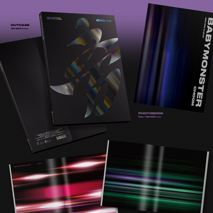 [POB] BABYMONSTER - CHOOM 3rd Mini Album Photobook Ver. (Crimson / Metallic / Prism Ver)