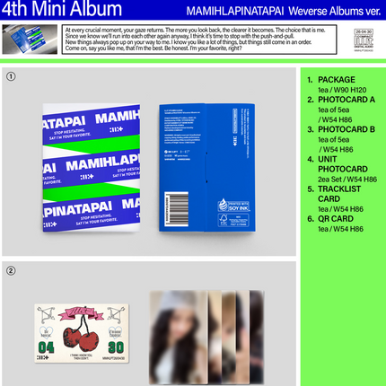 [SALE] ILLIT - MAMIHLAPINATAPAI 4th Mini Album Weverse Albums Ver