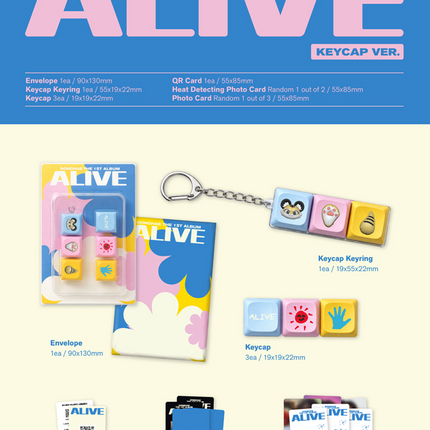 Super Junior DONGHAE - ALIVE 1st Full Album KEYCAP KEYRING Ver