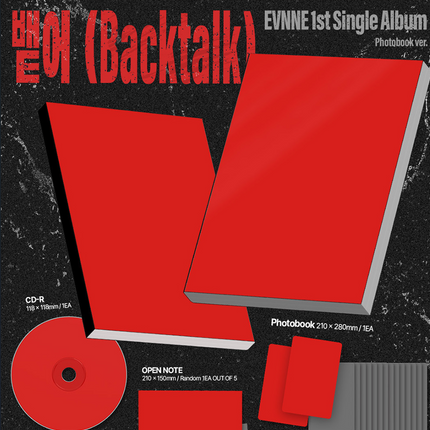 EVNNE - Backtalk 뱉어 1st Single Album Photobook Ver