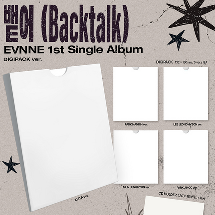 EVNNE - Backtalk 뱉어 1st Single Album DIGIPACK Ver
