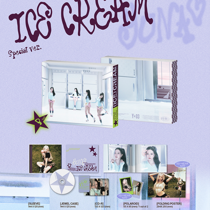 ITZY YUNA - 1st Mini Album : Ice Cream SPECIAL Ver (A Ver / B Ver)