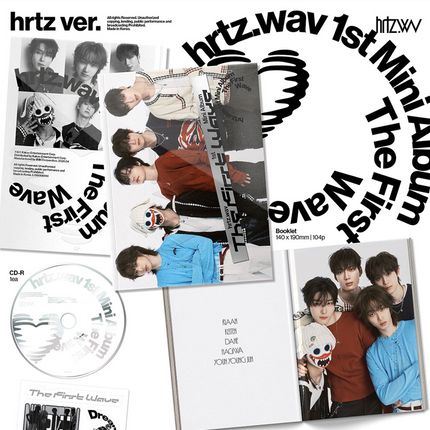 hrtz.wav The First Wave 1st Mini Album Photobook Version (hrtz Ver / wav Ver) KPOP Album