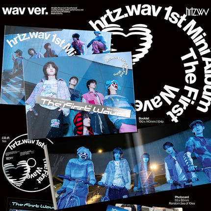 hrtz.wav The First Wave 1st Mini Album Photobook Version (hrtz Ver / wav Ver) KPOP Album