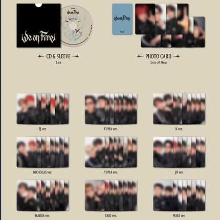 &TEAM - 3rd EP Album : We on Fire (SOLO EDITION Ver)