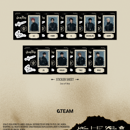&TEAM - 3rd EP Album : We on Fire (STANDARD EDITION Ver)