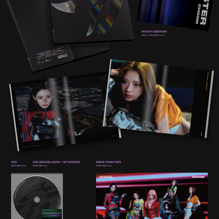 BABYMONSTER - CHOOM 3rd Mini Album Photobook Ver. (Crimson / Metallic / Prism Ver)